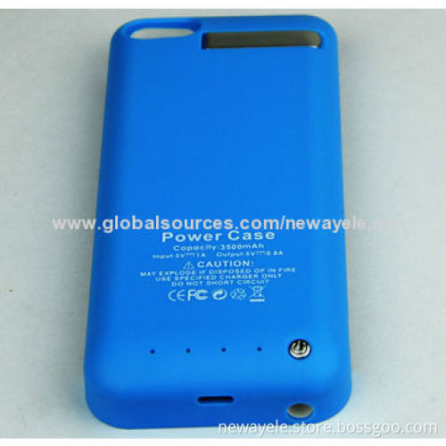 2,700mAh Power Bank Case for iPhone 5C/5/5S, in Different Colors